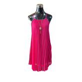 Vestido Gasa Corto Plisado